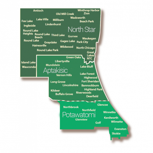NEIC District Map green